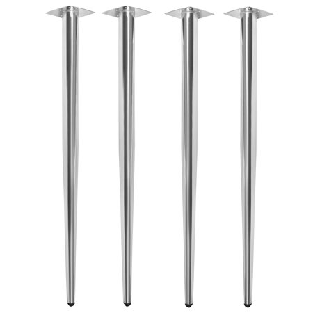 REGENCY Regency Kahlo Tapered Post Legs (Set of 4)- Chrome MTPL27CM